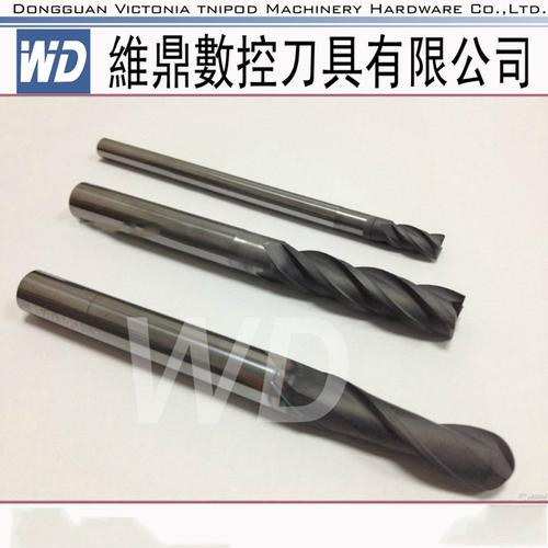 台湾aykt金刚石涂层石墨数控铣刀石墨电极加工墨铅4刃平刀